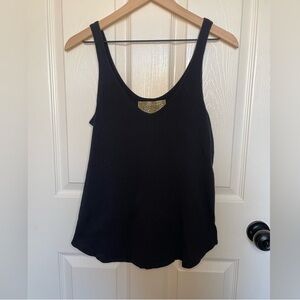 Black Sleeveless Women's Top